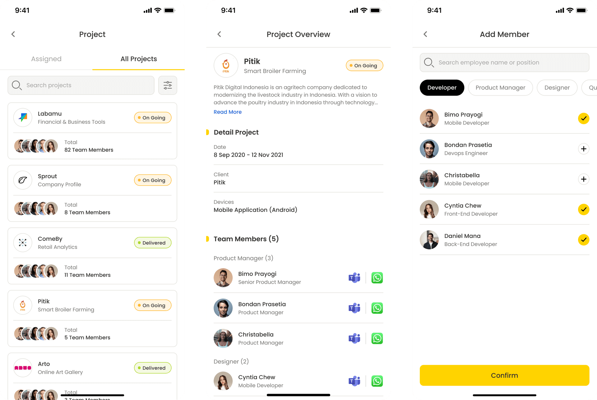 Project Time Tracking